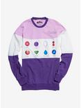 Our Universe Steven Universe The Crystal Gems Panel Crewneck - BoxLunch Exclusive, MULTI, hi-res