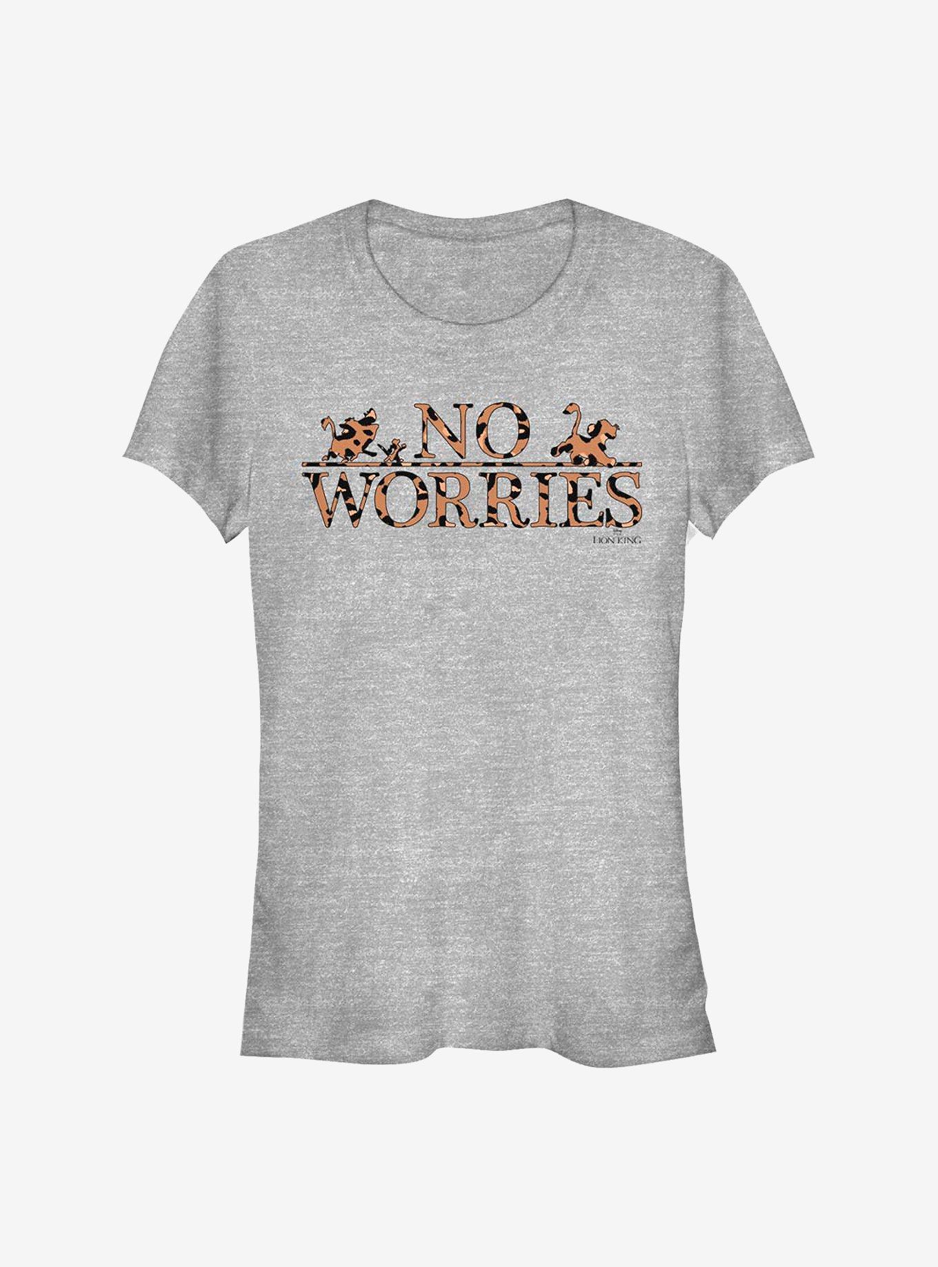 Disney Lion King No Worries Leopard Fill Girls T-Shirt, ATH HTR, hi-res