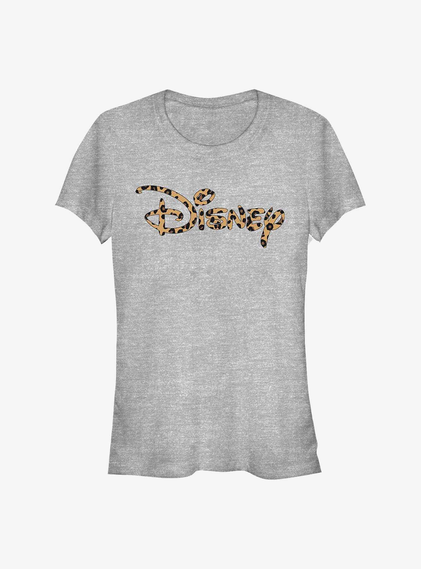 Disney Princess Disney Logo Leopard Fill Girls T-Shirt, , hi-res