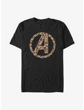 Marvel Avengers Logo Leopard Fill T-Shirt, , hi-res