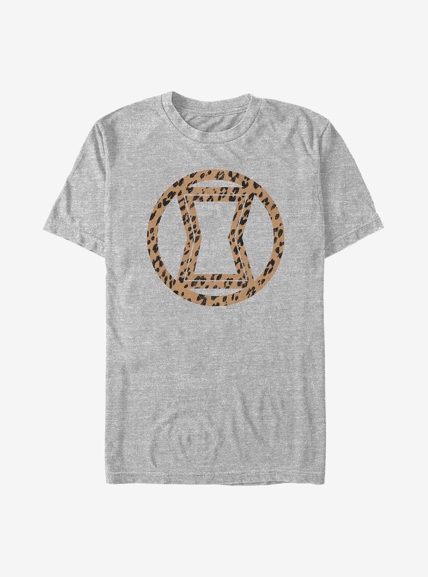 Marvel Black Widow Widow Icon Leopard Fill T-Shirt