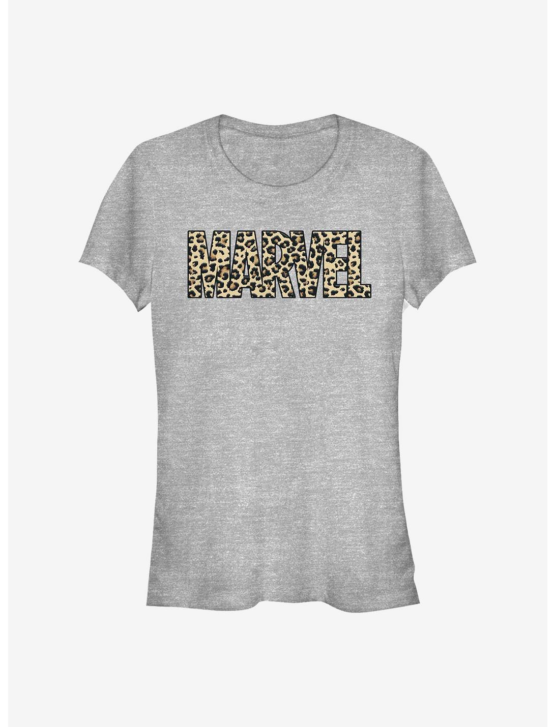 Marvel Leopard Girls T-Shirt, ATH HTR, hi-res