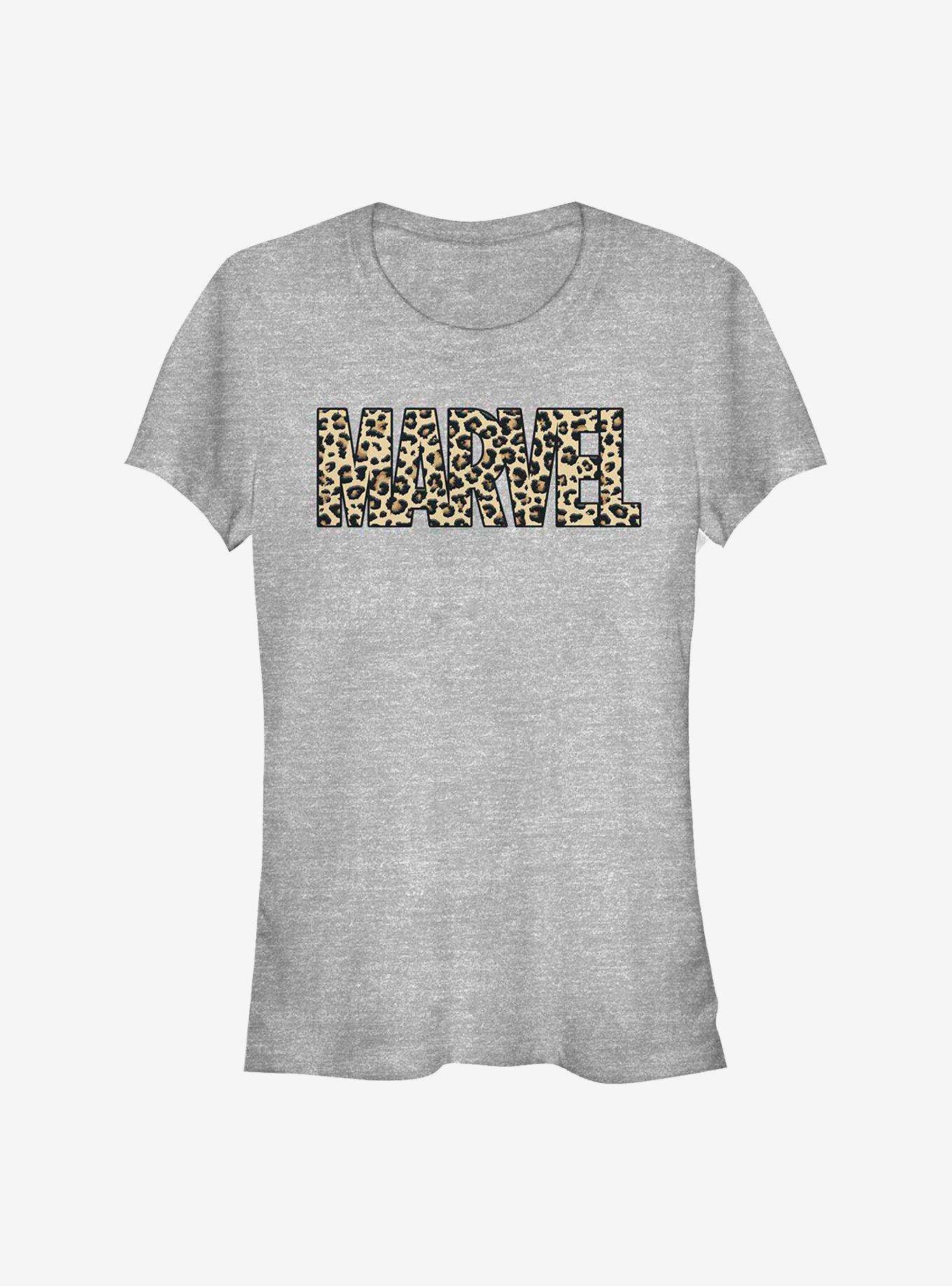 Marvel Leopard Girls T-Shirt, ATH HTR, hi-res