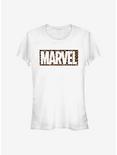 Marvel Logo Cheetah Fill Girls T-Shirt, WHITE, hi-res