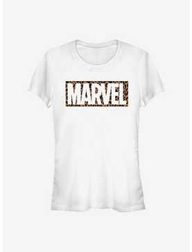 Marvel Logo Cheetah Fill Girls T-Shirt, , hi-res