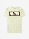 Marvel Logo Cheetah Fill T-Shirt, NATURAL, hi-res
