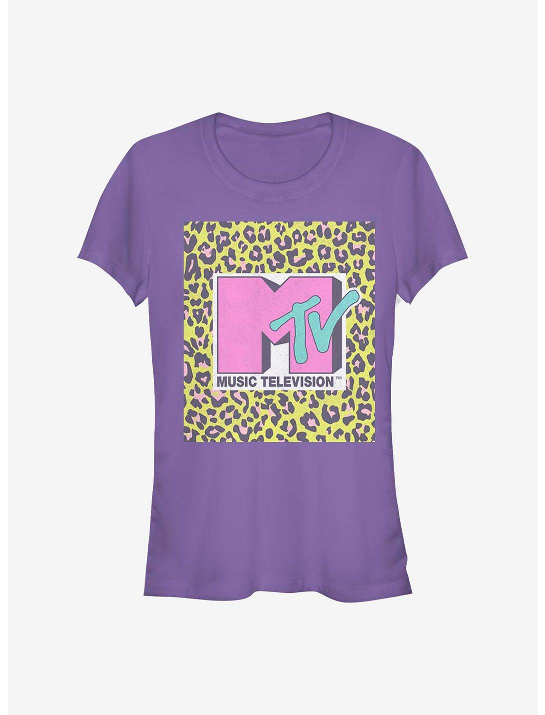 MTV Leopard MTV Girls T-Shirt, PURPLE, hi-res