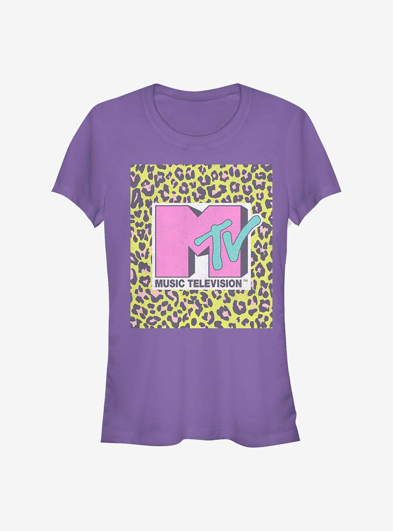 MTV Leopard MTV Girls T-Shirt, PURPLE, hi-res