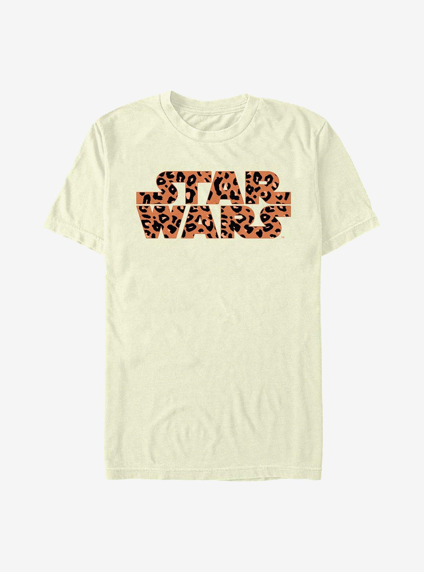 Star Wars Star Wars Logo Cheetah Fill T-Shirt, NATURAL, hi-res