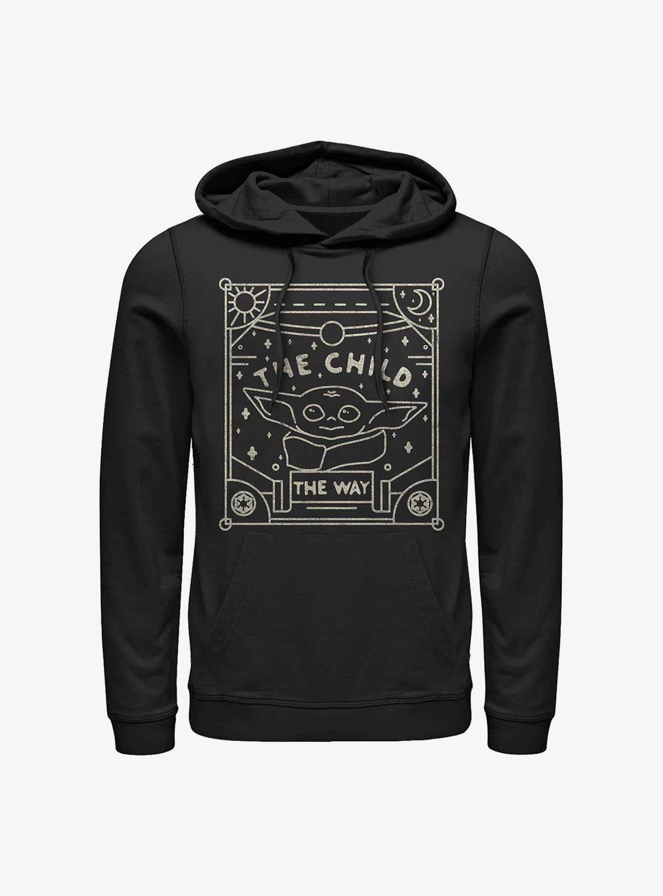 Star Wars The Mandalorian Child Tarot Hoodie, BLACK, hi-res