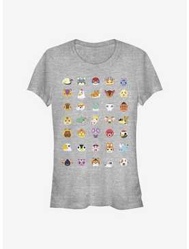 Nintendo Animal Crossing Character Heads Girls T-Shirt, , hi-res