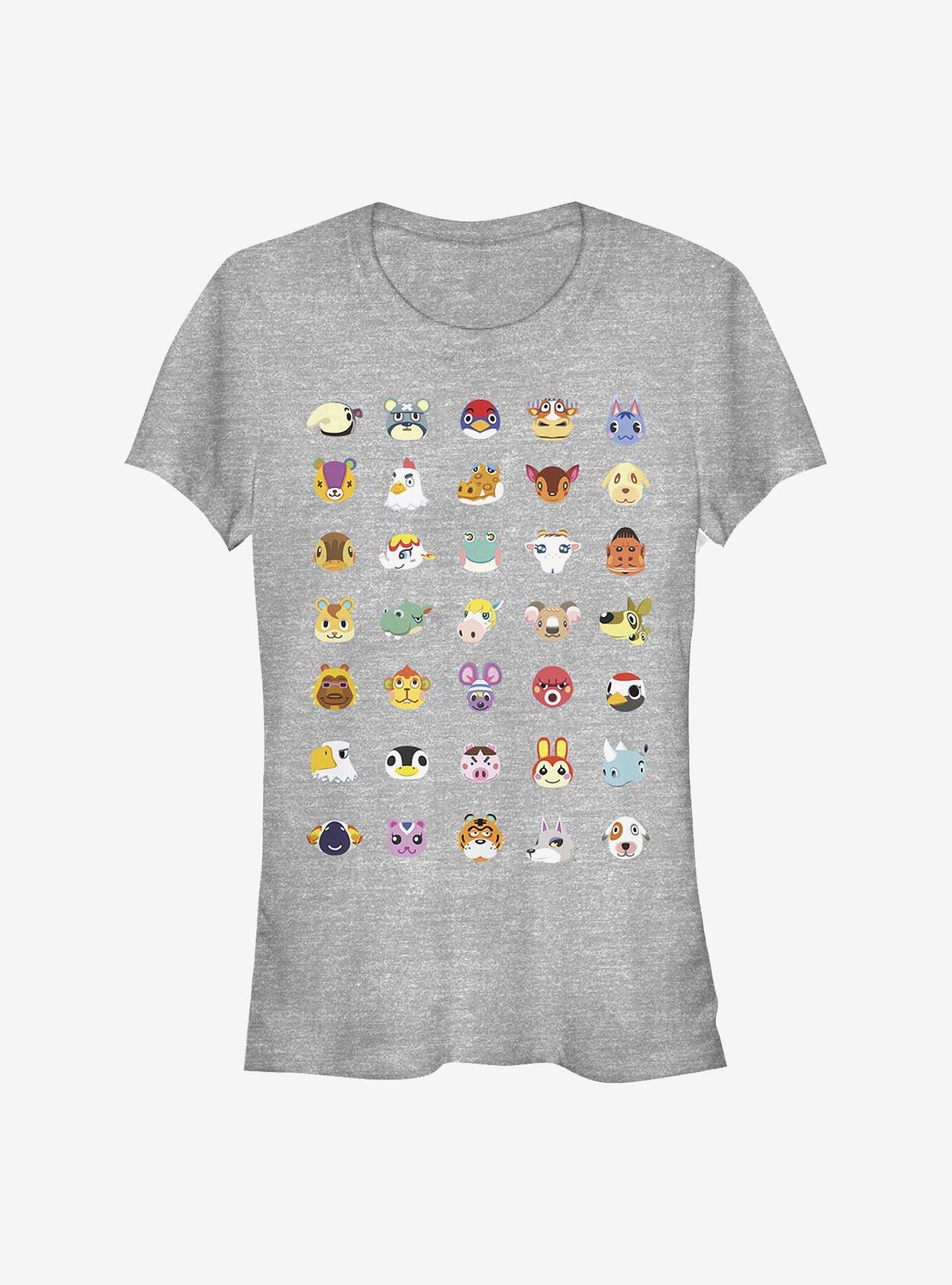 Nintendo Animal Crossing Character Heads Girls T-Shirt, , hi-res