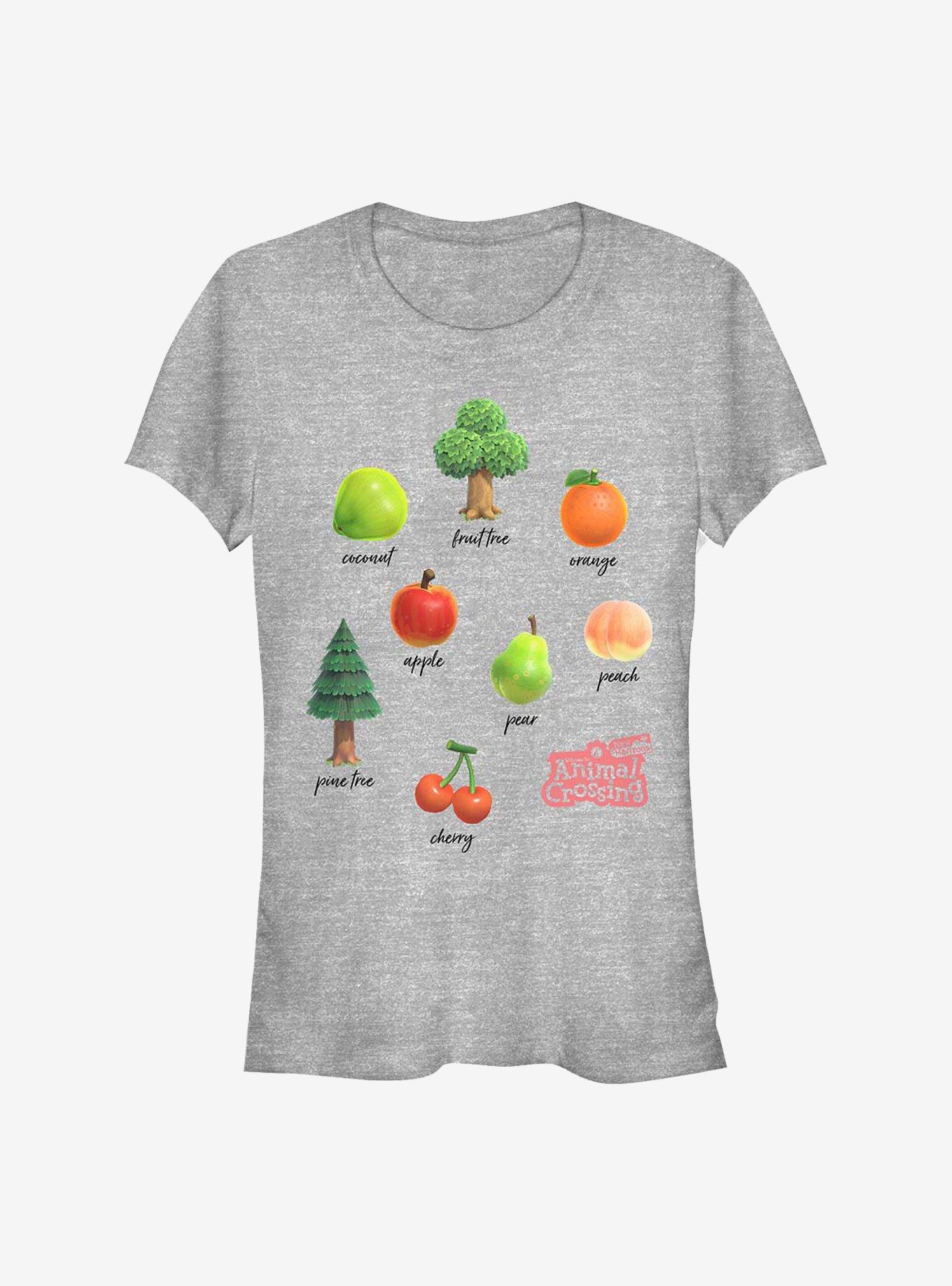 Nintendo Animal Crossing Fruits And Trees Girls T-Shirt, , hi-res