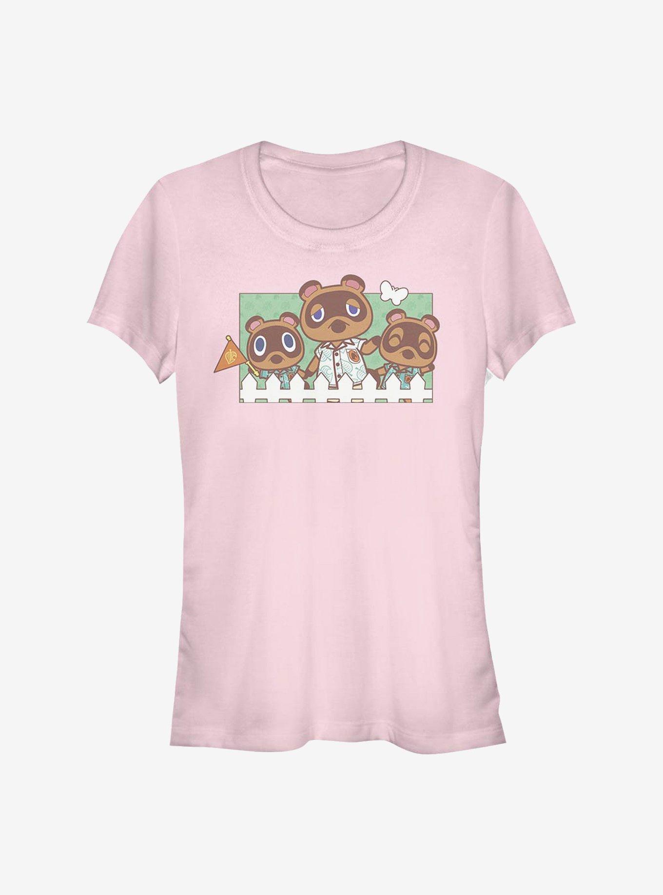 Animal Crossing: New Horizons Nook Family Girls T-Shirt, , hi-res