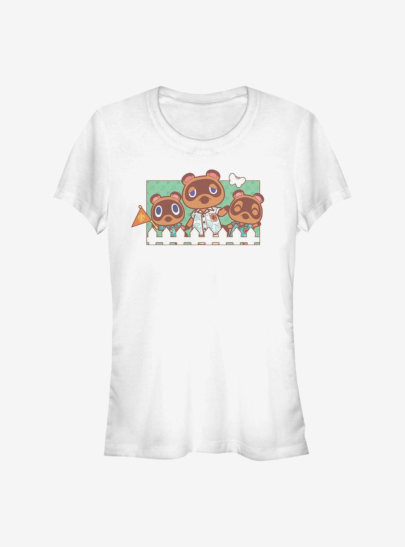 Animal Crossing: New Horizons Nook Family Girls T-Shirt, , hi-res