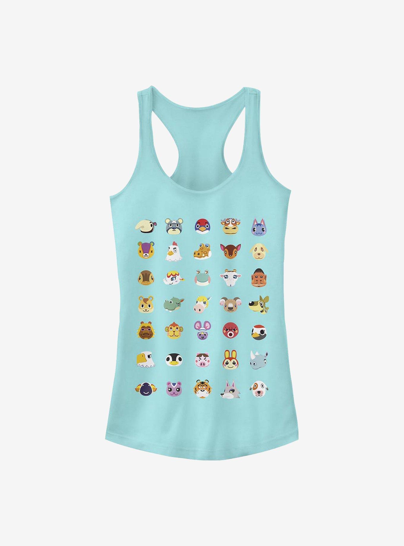 Nintendo Animal Crossing Character Heads Girls Tank, CANCUN, hi-res