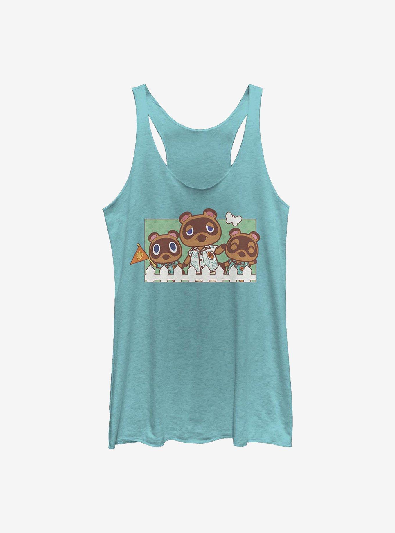 Animal Crossing: New Horizons Nook Family Girls Tank Top, TAHI BLUE, hi-res