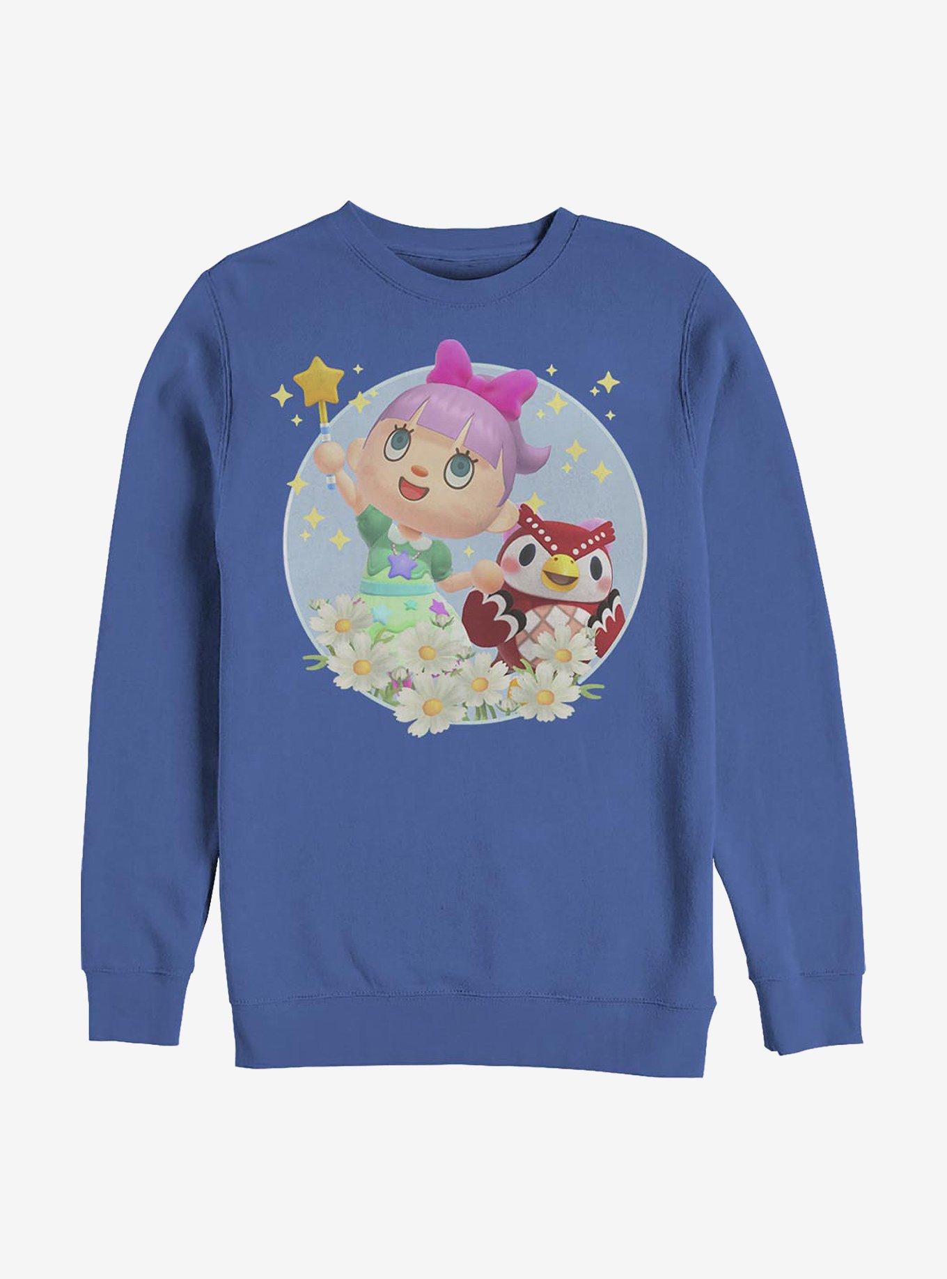 Animal Crossing Celeste Wand Crew Sweatshirt BLUE Hot Topic - Main Image