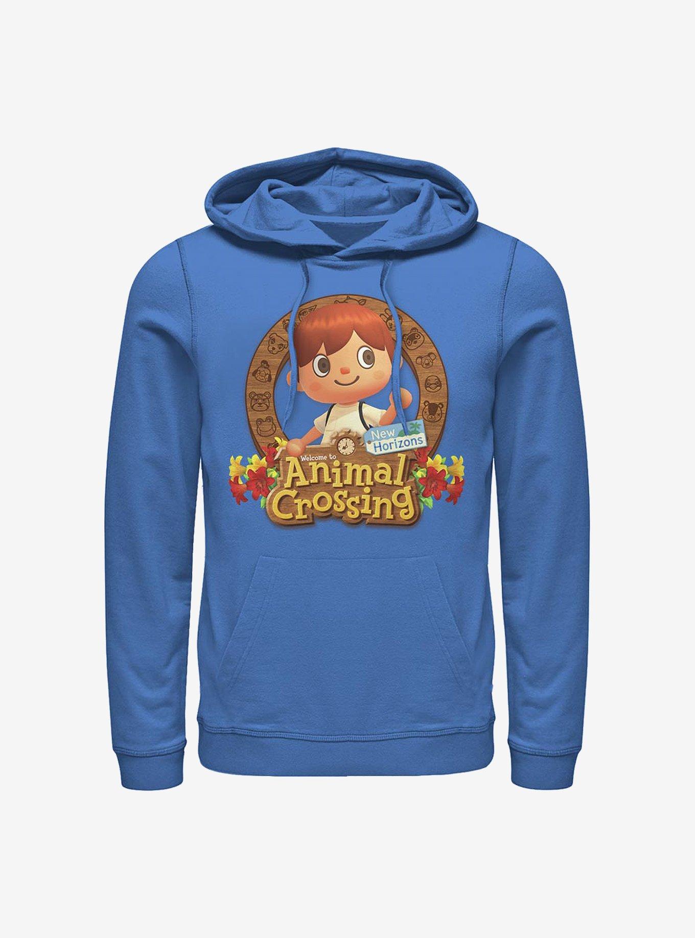 Nintendo Animal Crossing Villager Emblem Hoodie, ROYAL, hi-res