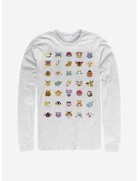 Plus Size Nintendo Animal Crossing Character Heads Long-Sleeve T-Shirt, , hi-res