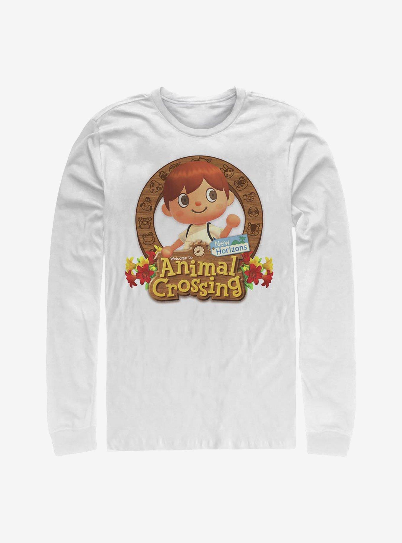 Nintendo Animal Crossing Villager Emblem Long-Sleeve T-Shirt, WHITE, hi-res