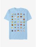 Nintendo Animal Crossing Character Heads T-Shirt, LT BLUE, hi-res