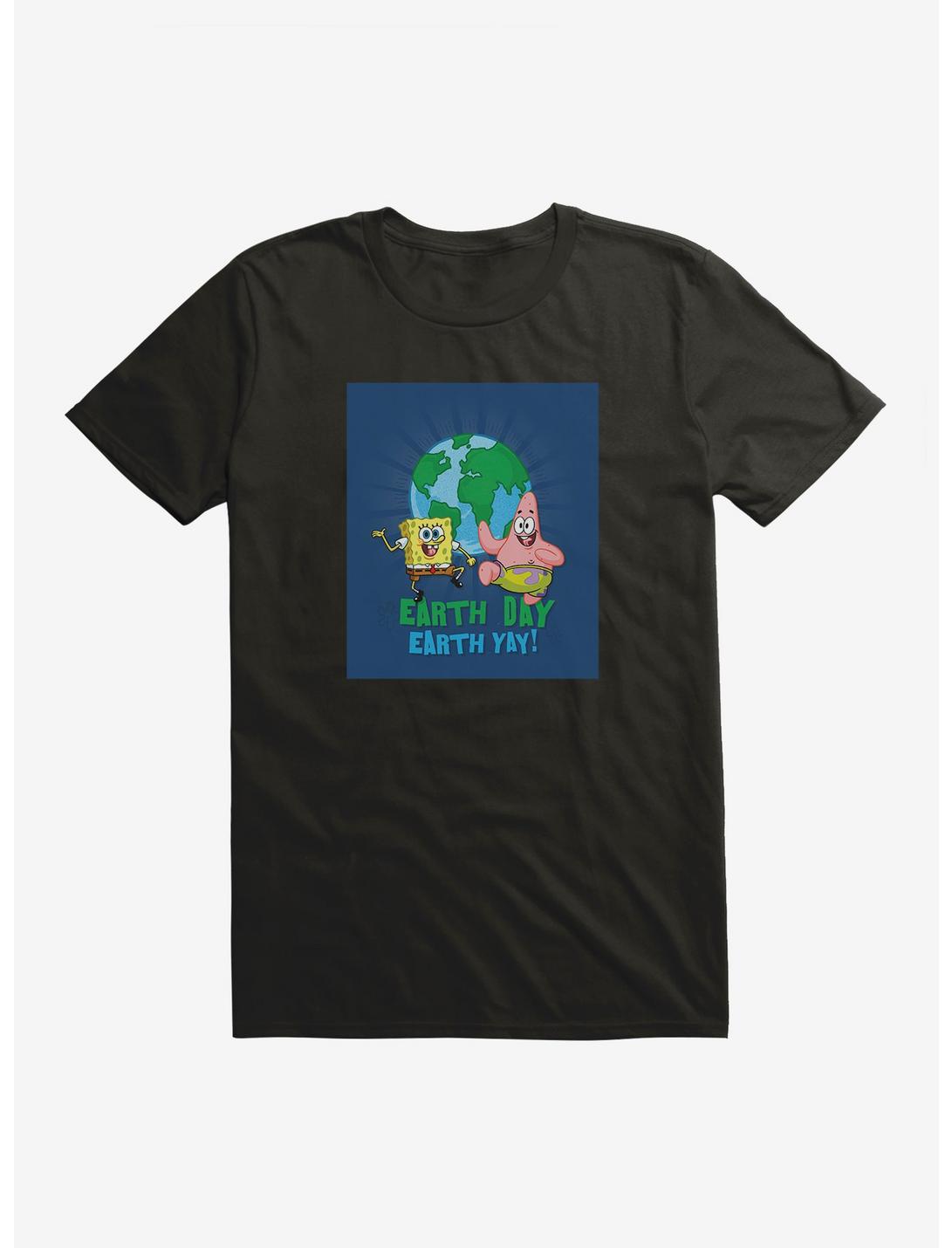 SpongeBob SquarePants Earth Day Earth Yay! T-Shirt, BLACK, hi-res