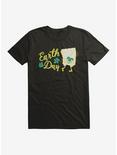SpongeBob SquarePants Earth Day Gold Sketch T-Shirt, BLACK, hi-res