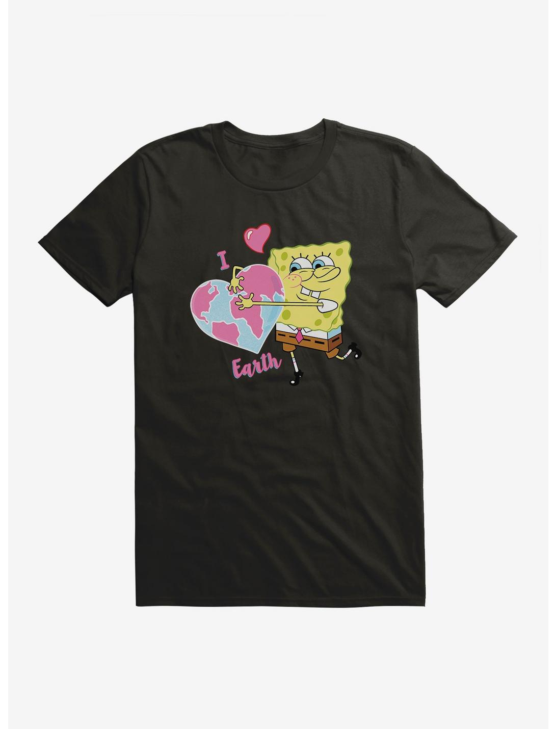 SpongeBob SquarePants Earth Day World Love T-Shirt, BLACK, hi-res