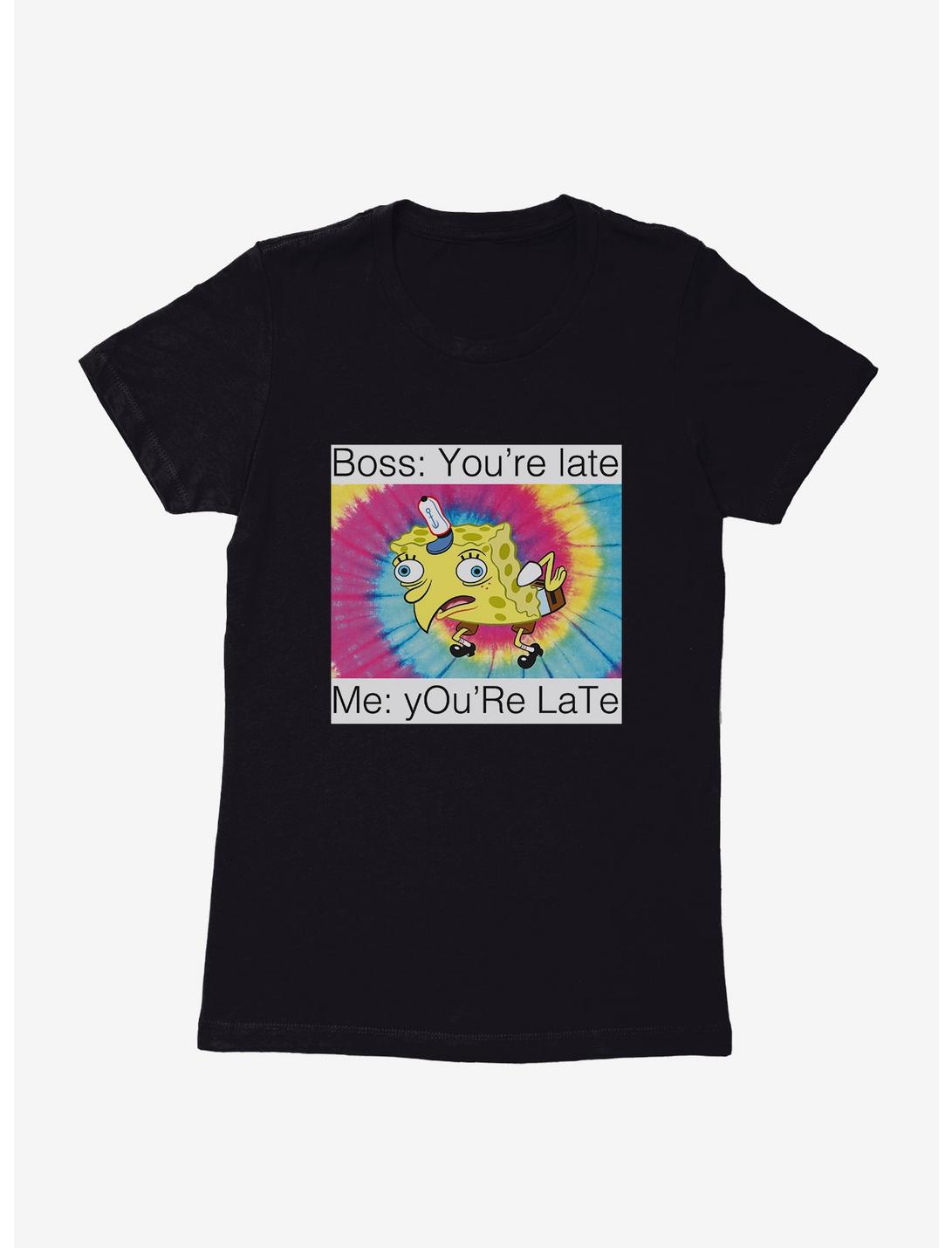 SpongeBob SquarePants You're Late Meme Womens T-Shirt, , hi-res