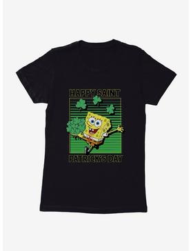 SpongeBob SquarePants Happy Saint Patrick's Day Clovers Womens T-Shirt, , hi-res