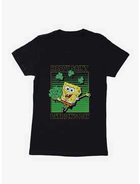 SpongeBob SquarePants Happy Saint Patrick's Day Clovers Womens T-Shirt, , hi-res