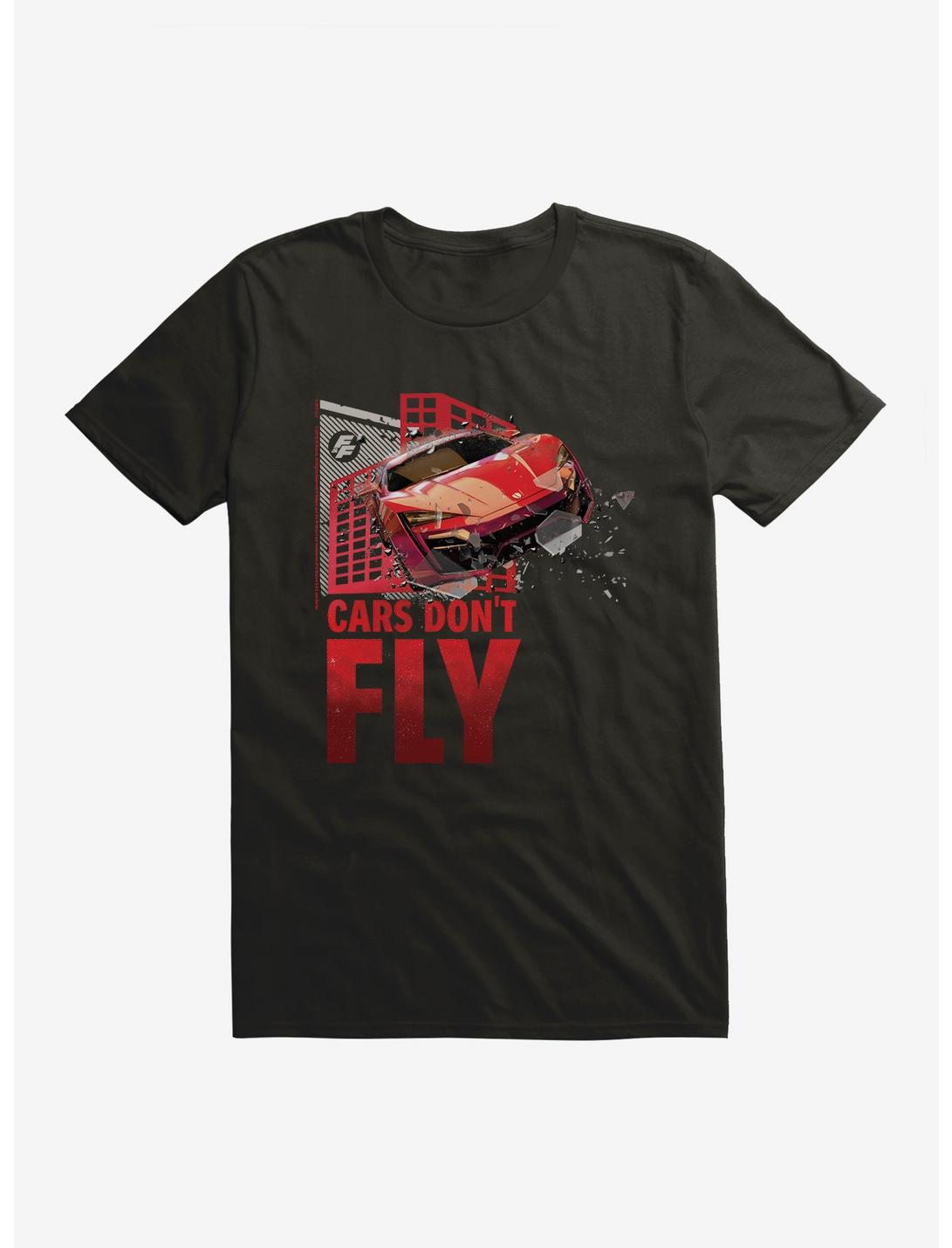 Fast & Furious Cars Don't Fly Skyscraper T-Shirt, BLACK, hi-res