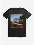 Fast & Furious Palm Trees Art T-Shirt, BLACK, hi-res