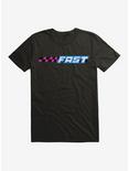 Fast & Furious Fast Checkered Track T-Shirt, BLACK, hi-res