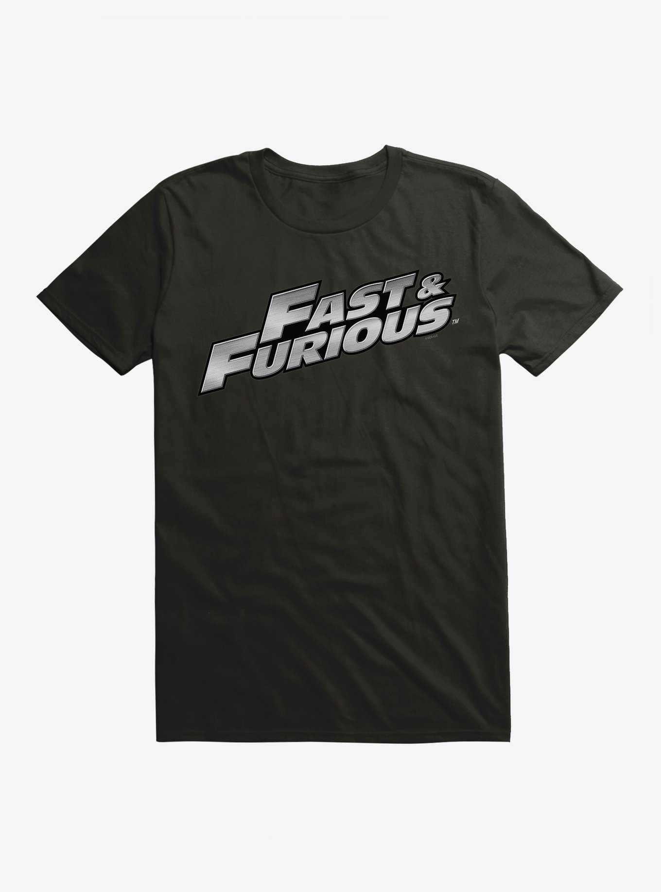 Fast & Furious Title Metallic Script T-Shirt, , hi-res