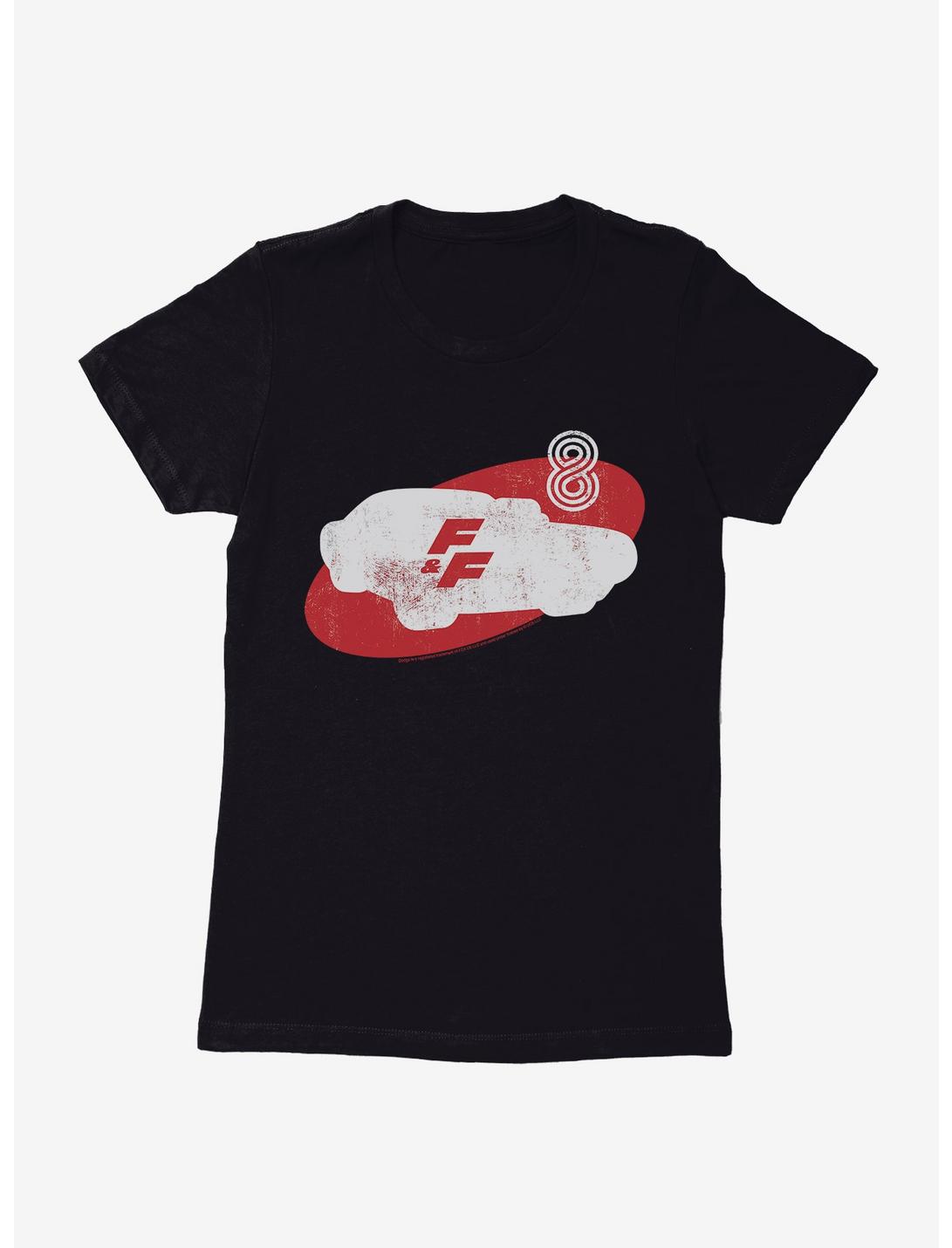 Fast & Furious Car Silhouette Logo Womens T-Shirt, BLACK, hi-res