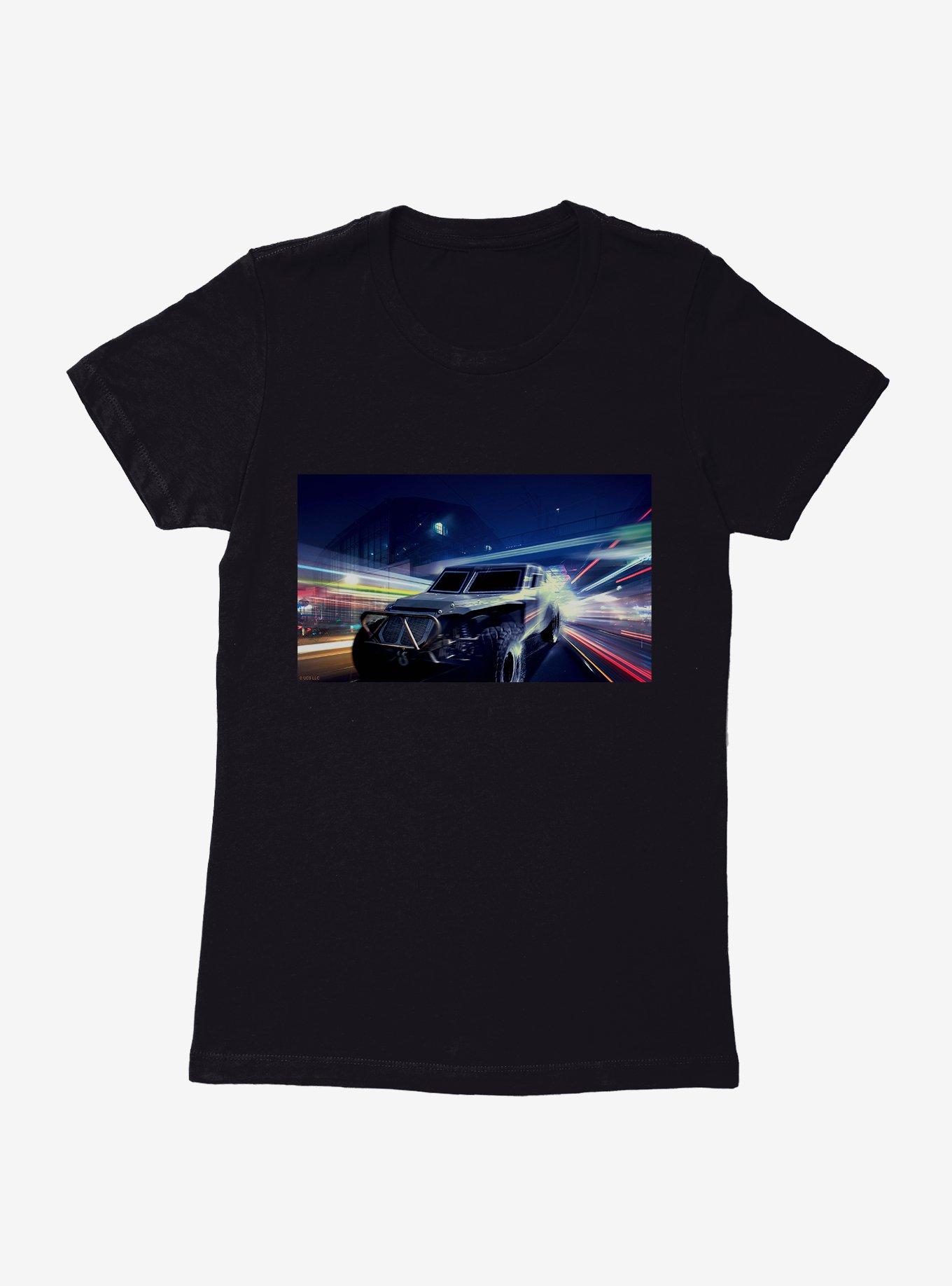 Fast & Furious Highway Lights Art Womens T-Shirt, BLACK, hi-res