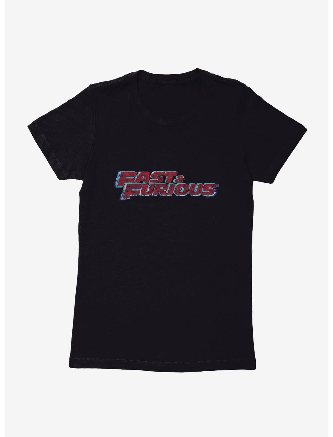 Fast & Furious Layered Logo Womens T-Shirt, BLACK, hi-res