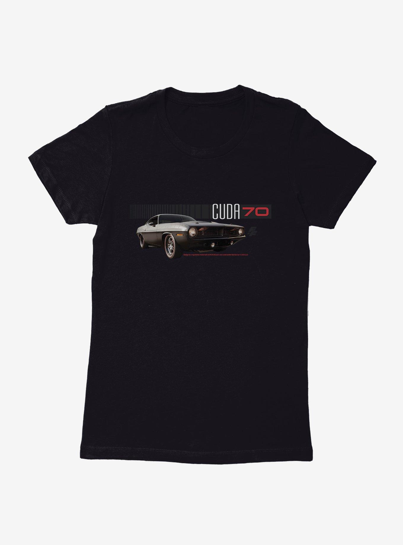 Fast & Furious 'Cuda 1970 Womens T-Shirt, BLACK, hi-res
