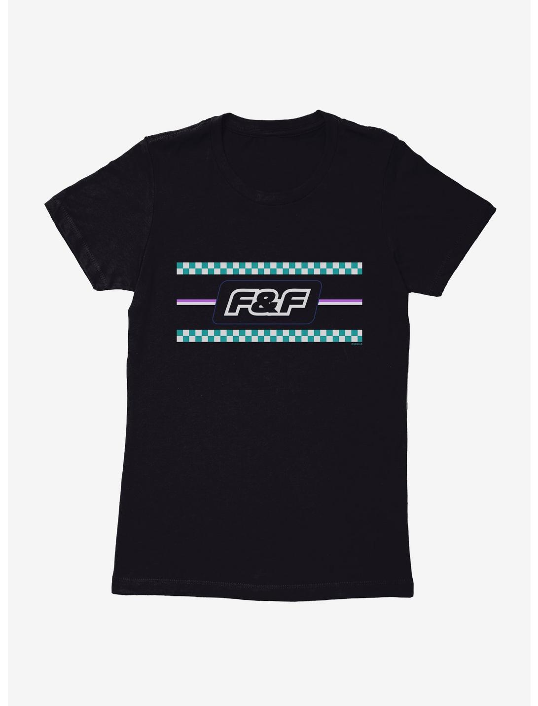 Fast & Furious Logo Racetrack Womens T-Shirt, BLACK, hi-res