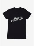 Fast & Furious Title Metallic Script Womens T-Shirt, BLACK, hi-res