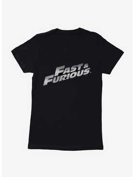 Fast & Furious Title Metallic Script Womens T-Shirt, , hi-res