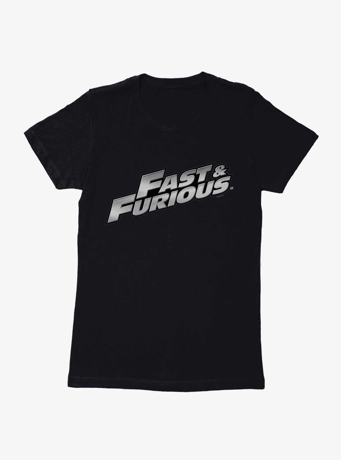 Fast & Furious Title Metallic Script Womens T-Shirt, , hi-res
