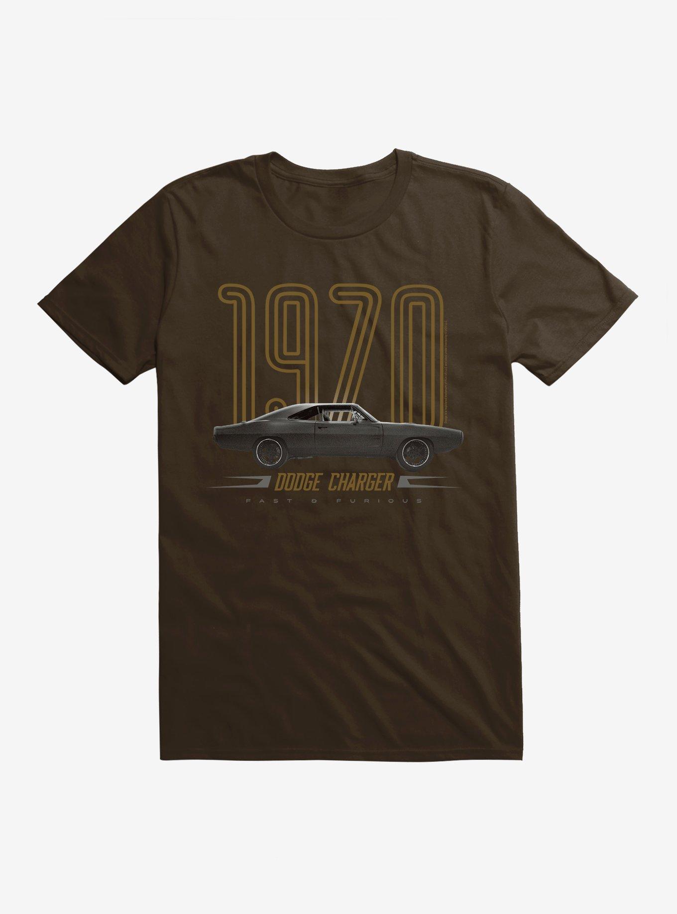 Fast & Furious 1970 Dodge Charger T-Shirt, CHOCOLATE, hi-res