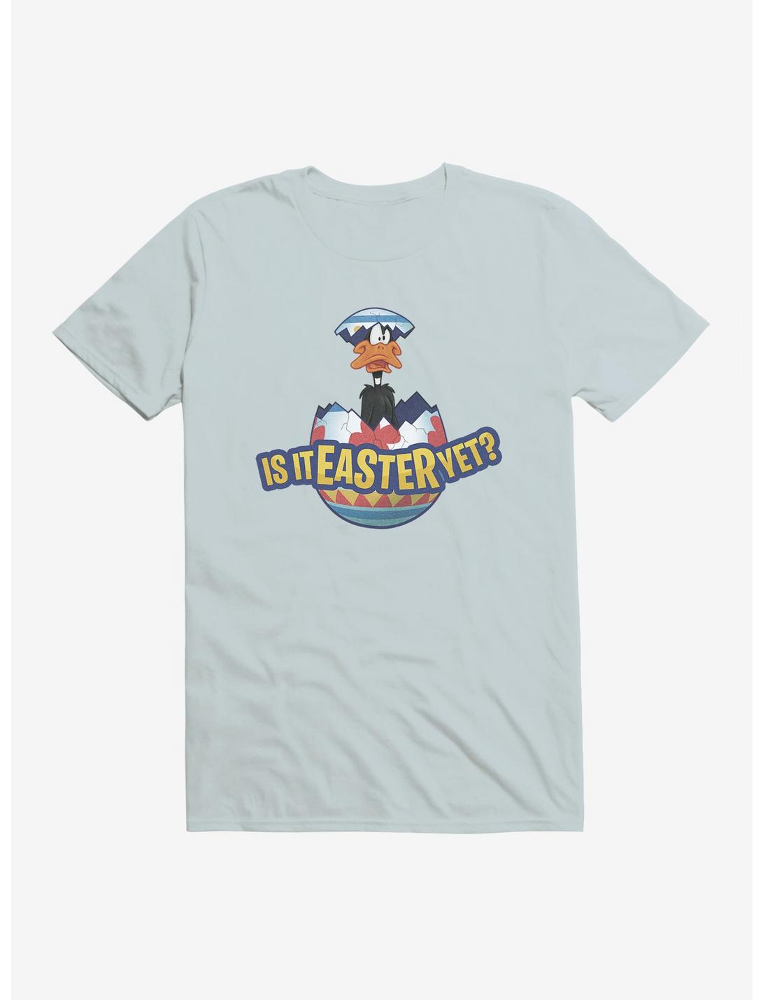 Looney Tunes Easter Daffy Duck Is It Easter Yet? T-Shirt, LIGHT BLUE, hi-res