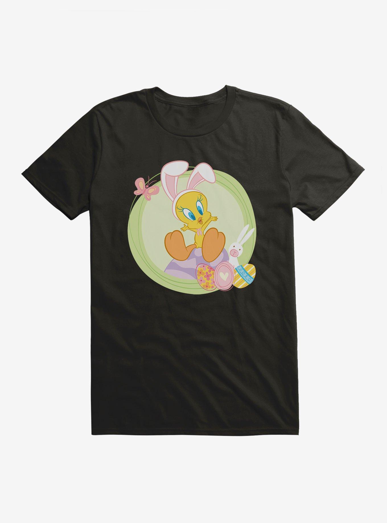 Looney Tunes Easter Tweety Bunny Ears T-Shirt, BLACK, hi-res