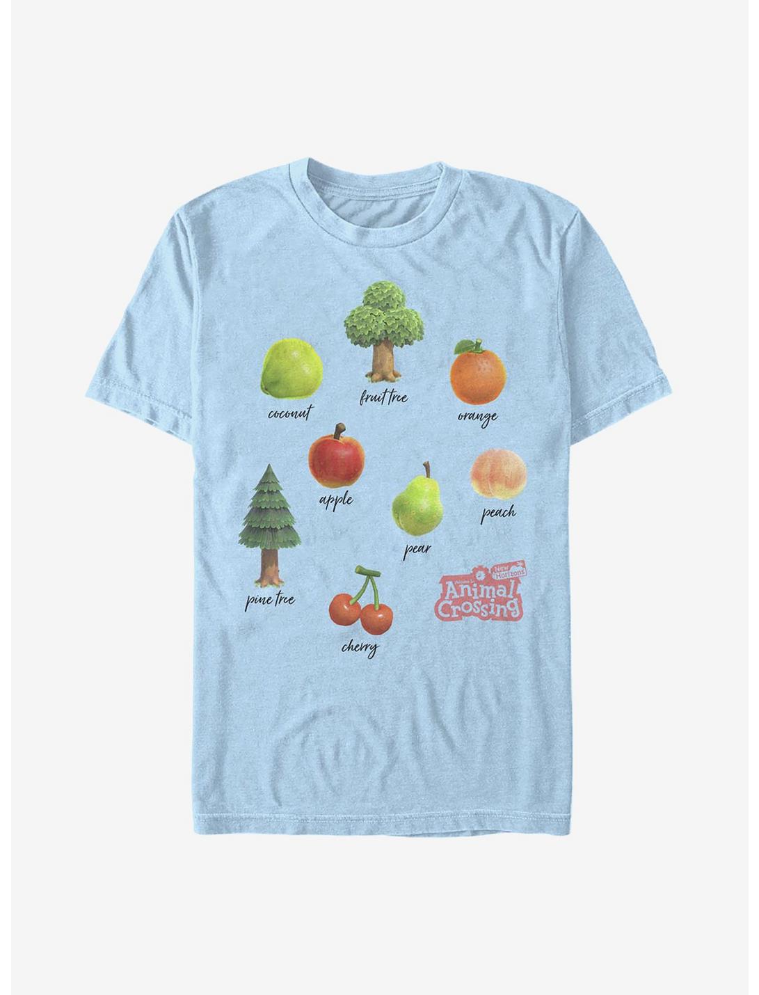 Animal Crossing: New Horizons Fruit And Trees T-Shirt, LT BLUE, hi-res