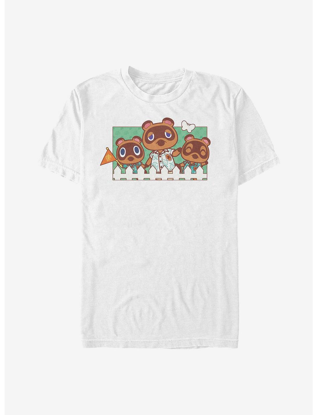 Animal Crossing: New Horizons Nook Family T-Shirt, WHITE, hi-res