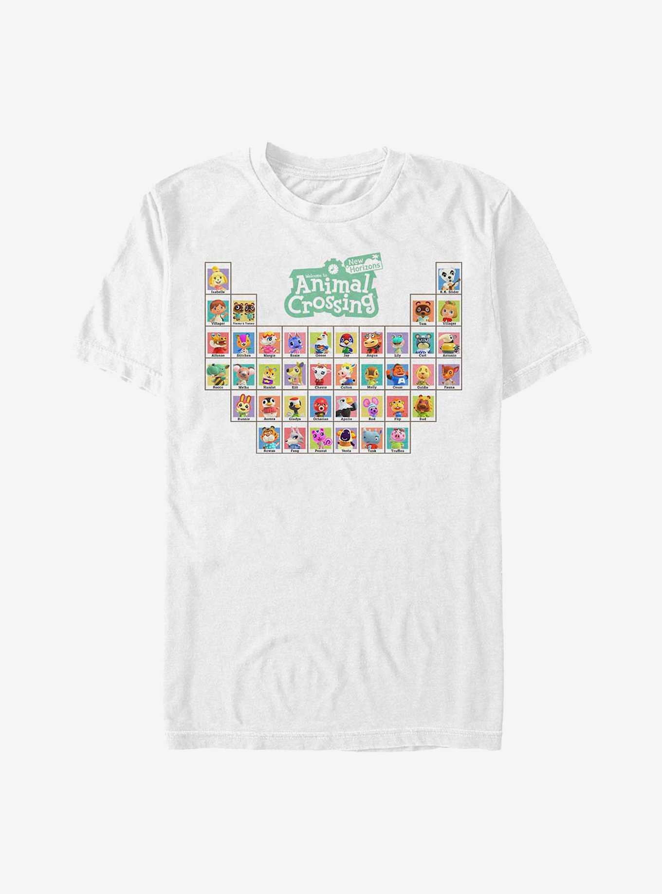 Animal Crossing: New Horizons Periodic Table Of Villagers T-Shirt, , hi-res